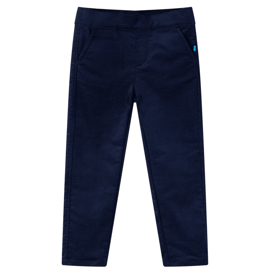 VidaXL Pantalon enfant 116 bleu marine foncé