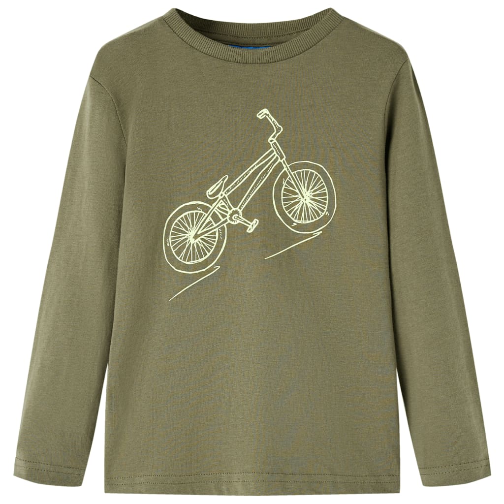 VidaXL Chemise enfant à manches longues 92 kaki