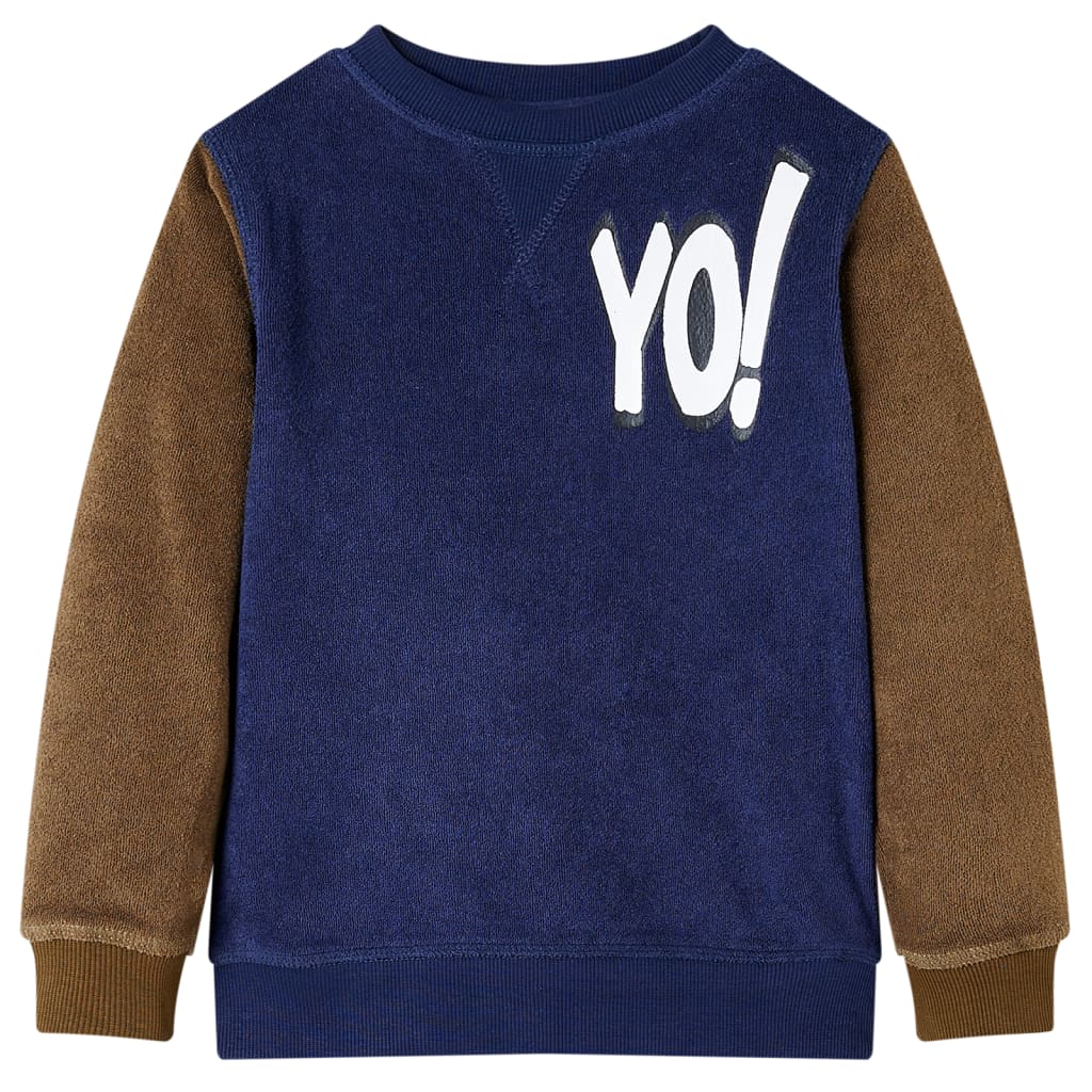 VidaXL Pull enfant 116 bleu marine foncé