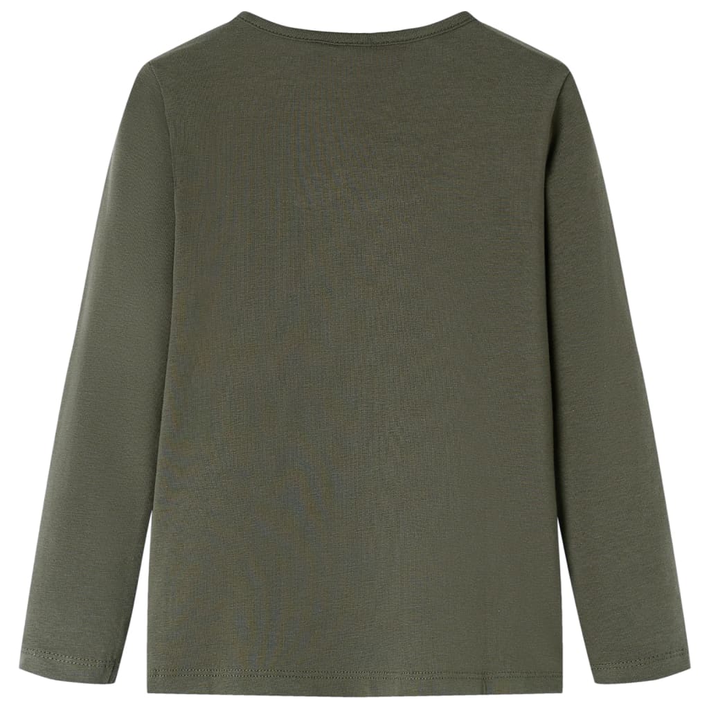 VidaXL Chemise enfant à manches longues 128 kaki