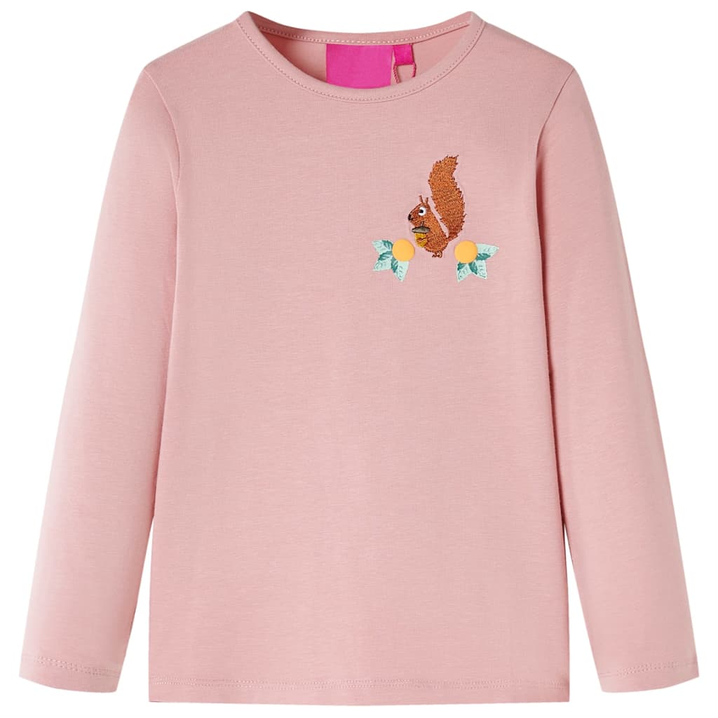 VidaXL Chemise enfant à manches longues 116 rose clair