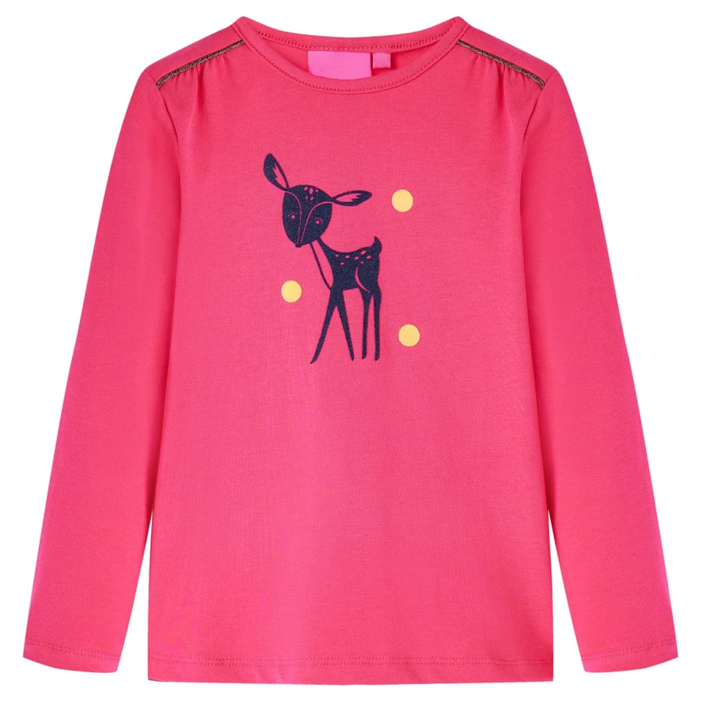 VidaXL Chemise enfant à manches longues 92 rose vif