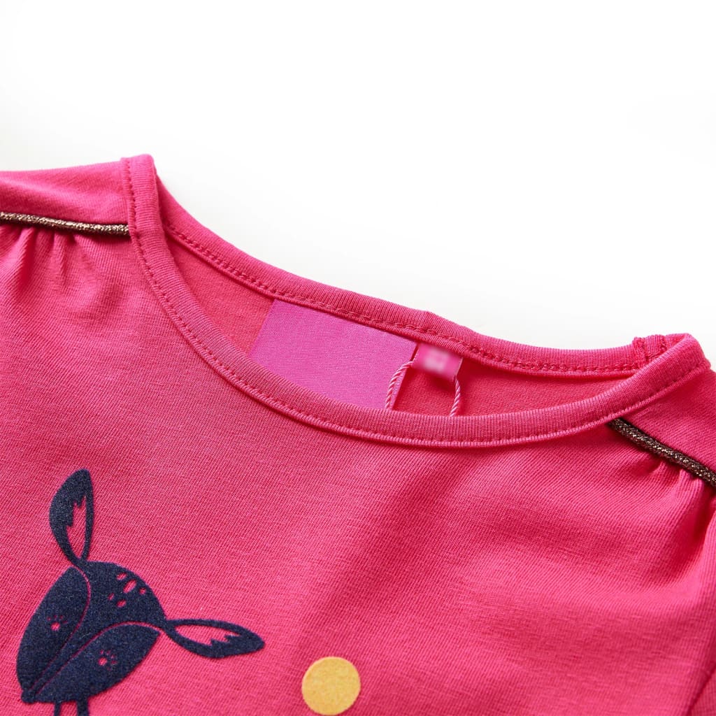 VidaXL Chemise enfant à manches longues 104 rose vif