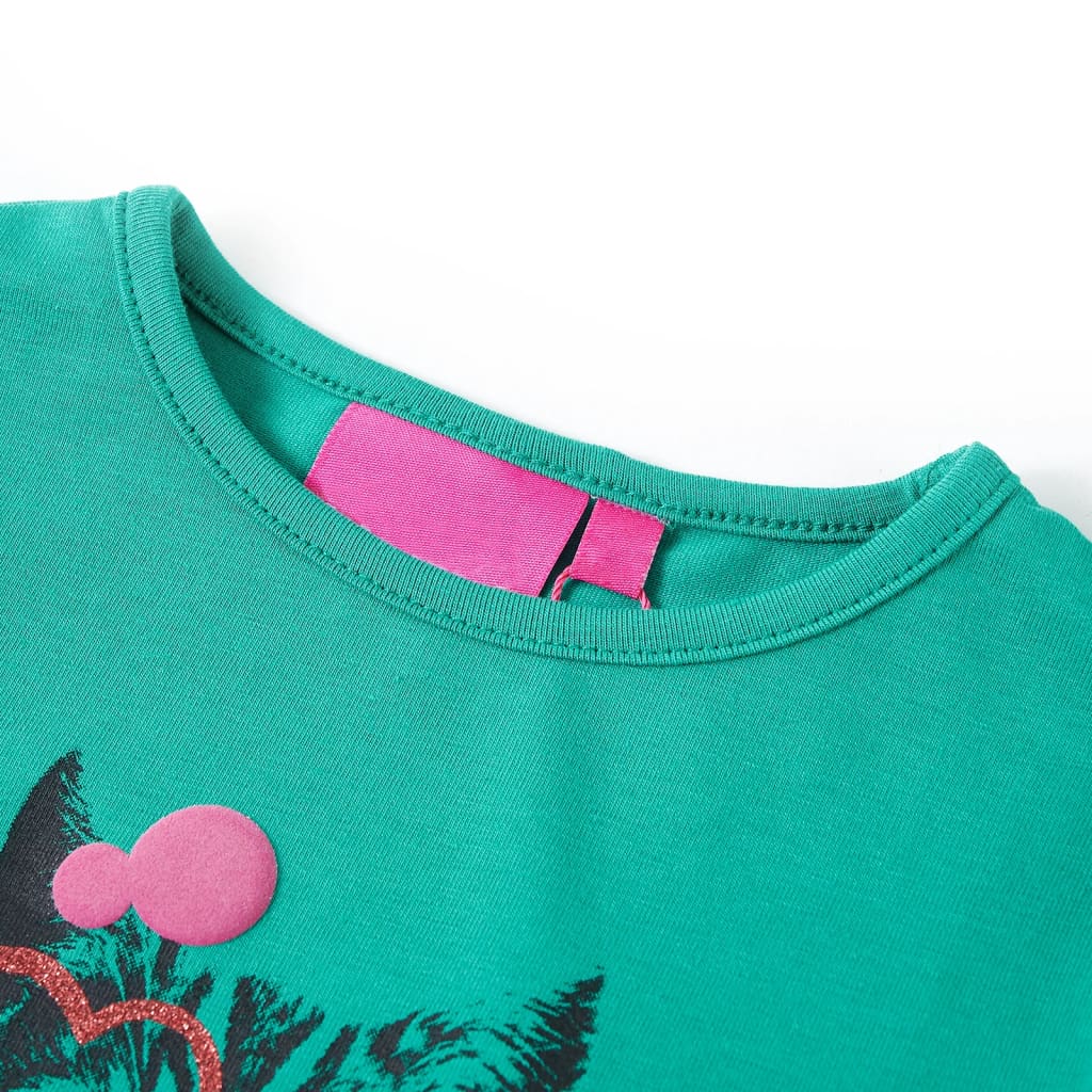 VidaXL Chemise enfant à manches longues 92 vert vif