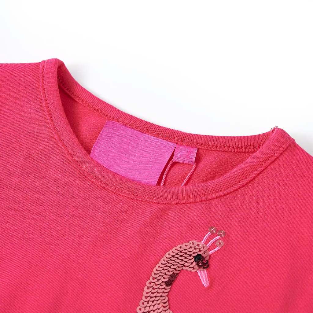 VidaXL Chemise enfant à manches longues 116 rose vif