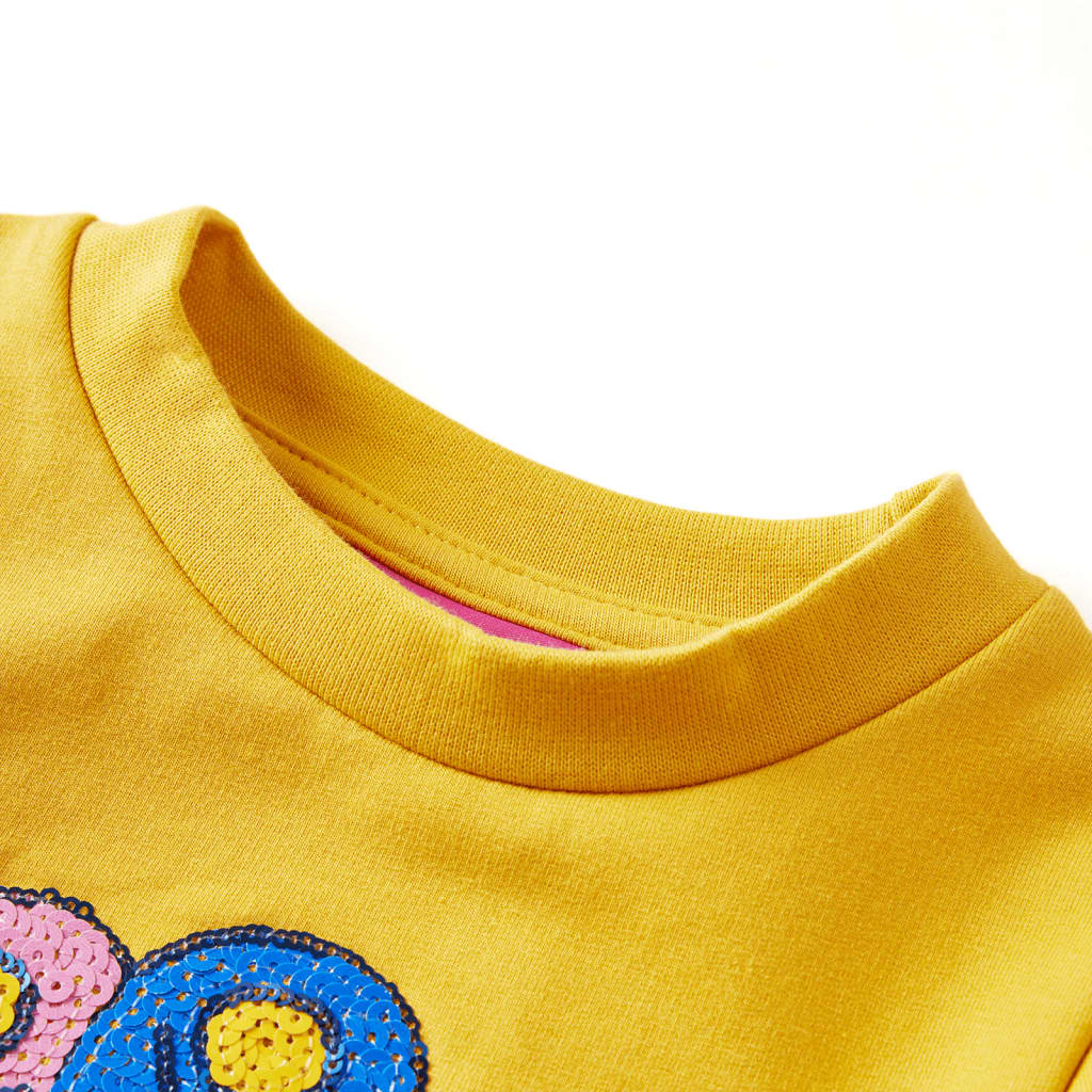 VidaXL Pull enfant 116 ocre foncé