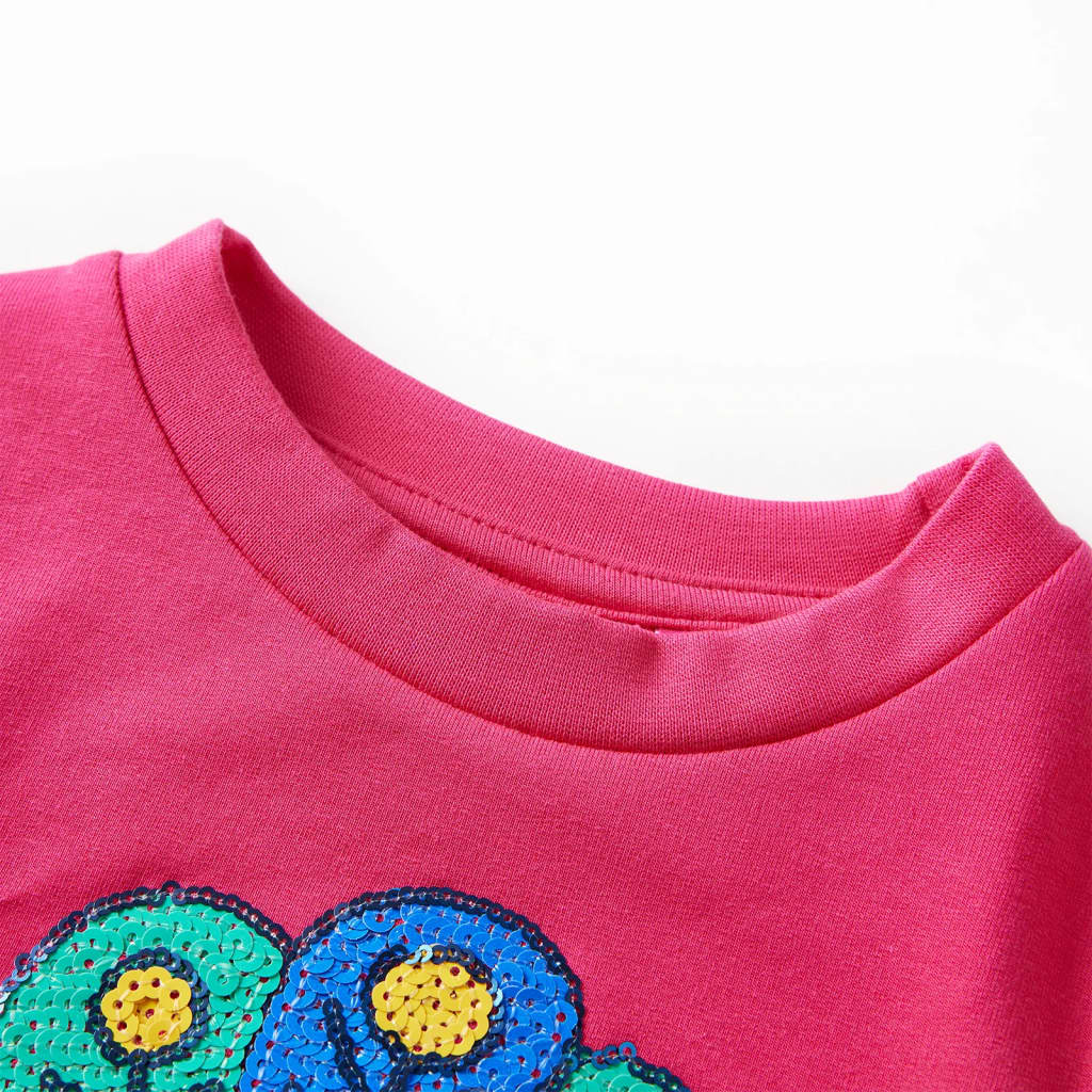 VidaXL Pull enfant 116 rose vif