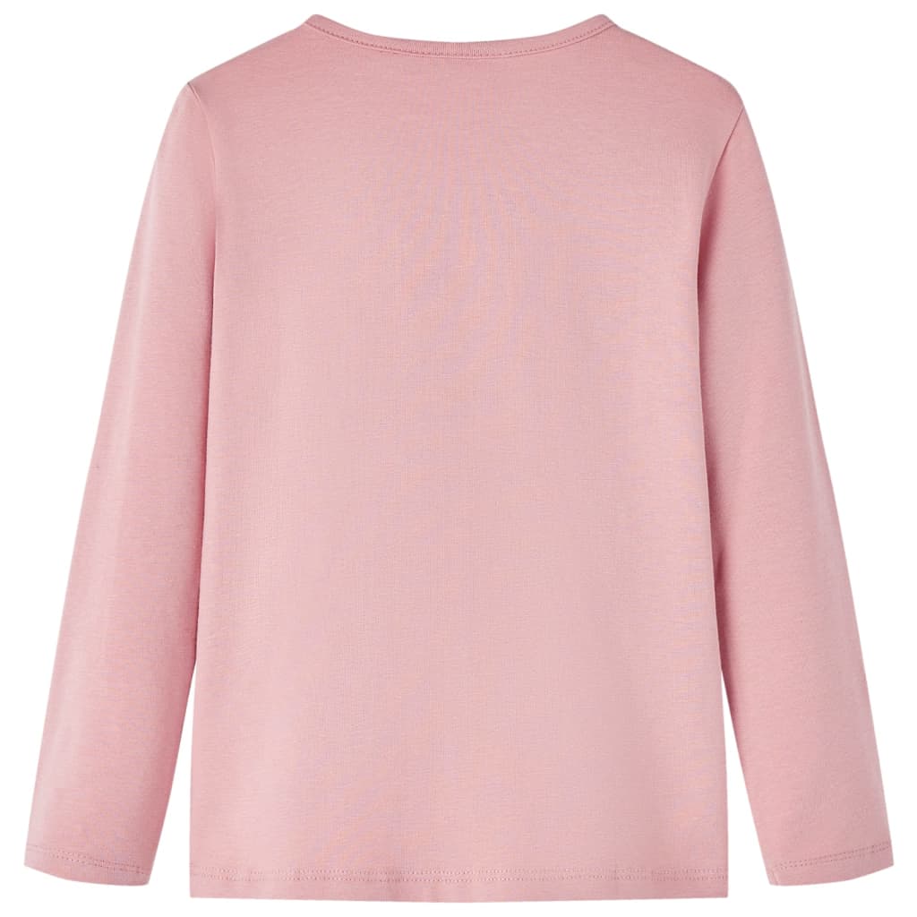 VidaXL Chemise enfant à manches longues 104 rose clair