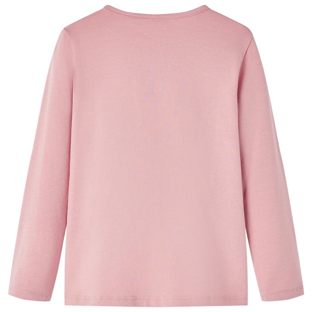VidaXL Chemise enfant à manches longues 140 rose clair