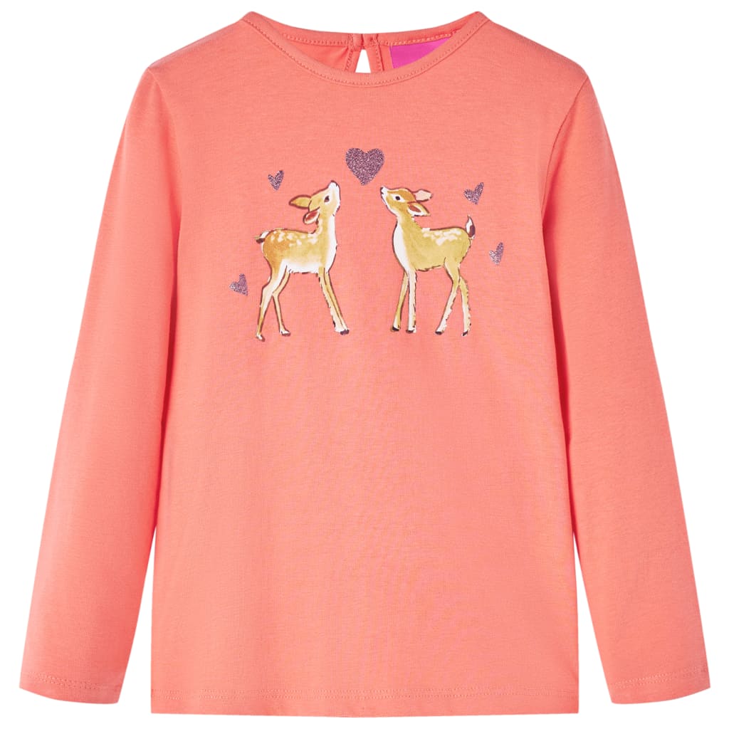 VidaXL Chemise enfant à manches longues 92 corail