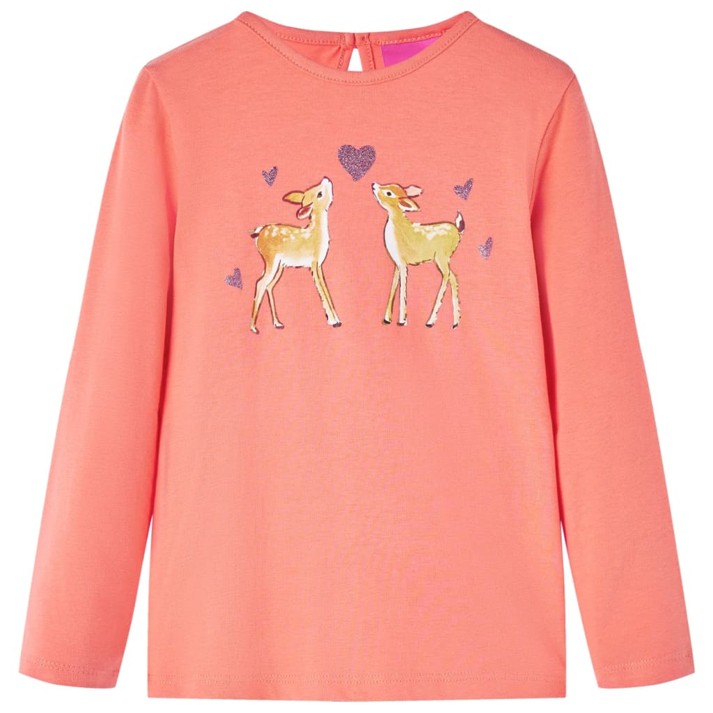 VidaXL Chemise enfant à manches longues 128 corail