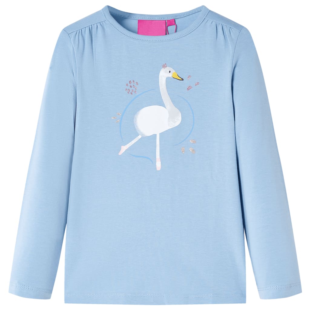 VidaXL Chemise enfant à manches longues 116 bleu clair