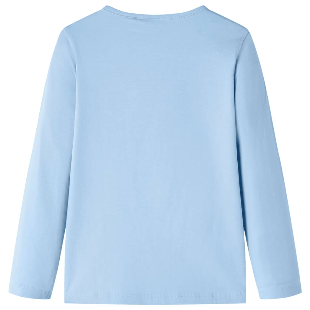 VidaXL Chemise enfant à manches longues 140 bleu clair