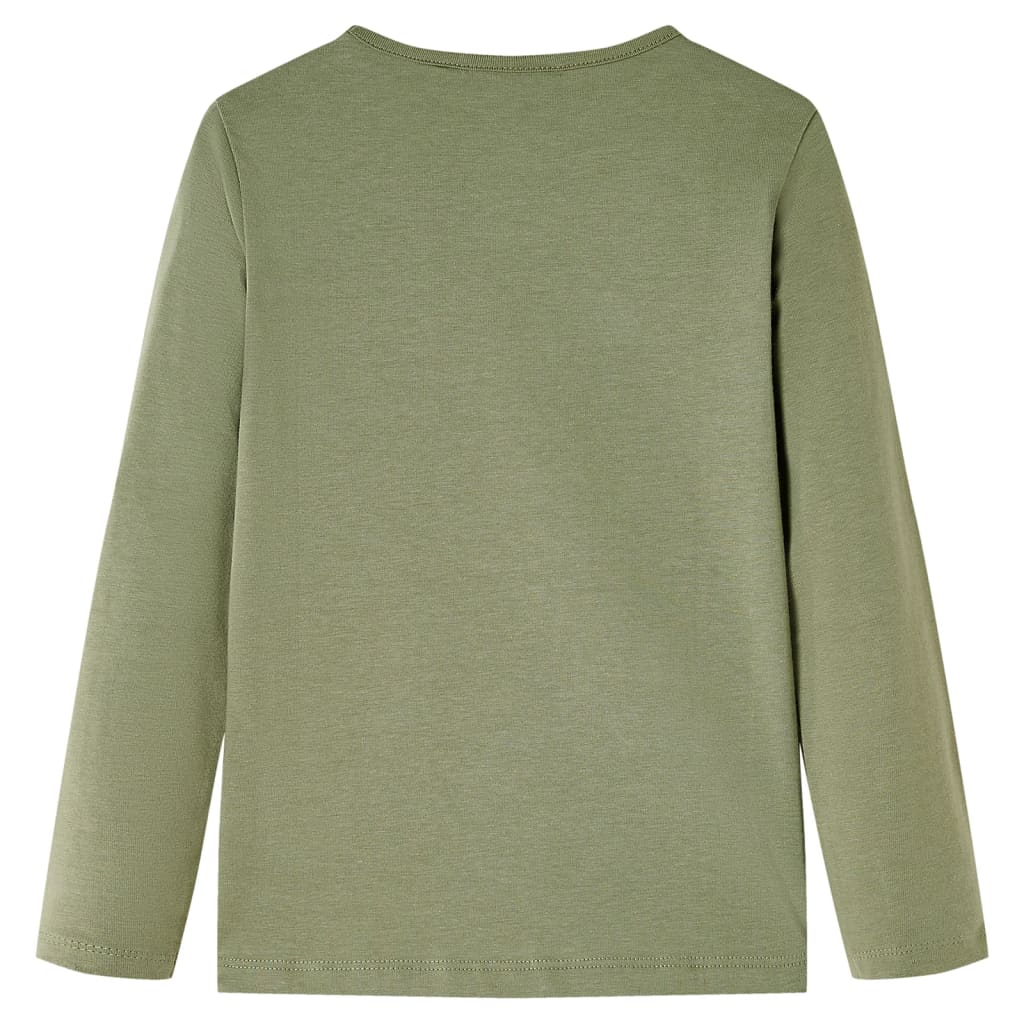 VidaXL Chemise enfant à manches longues 92 kaki