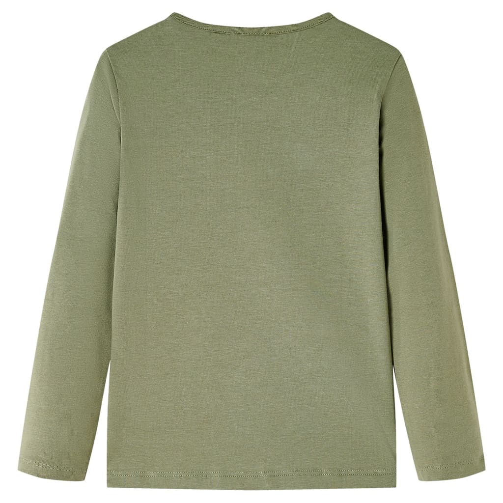 VidaXL Chemise enfant à manches longues 128 kaki