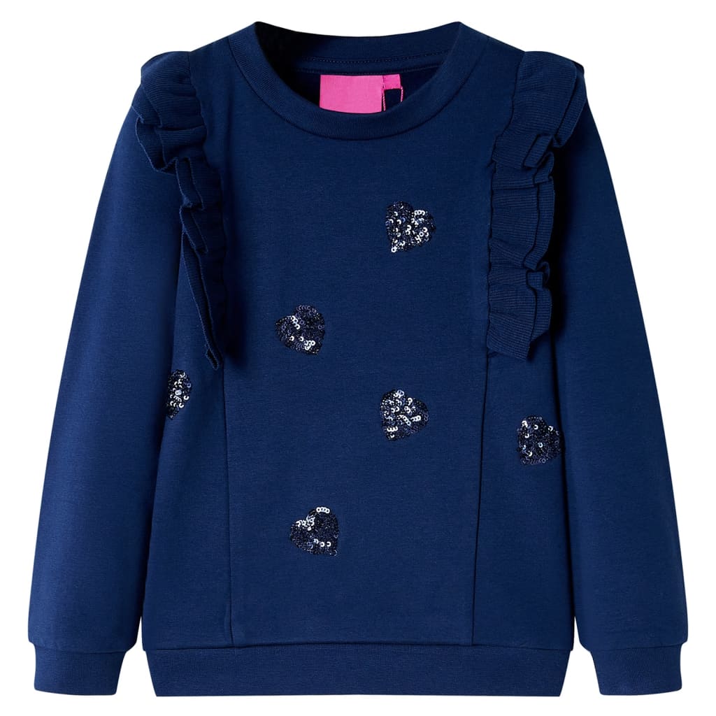VidaXL Pull enfant 128 bleu marine