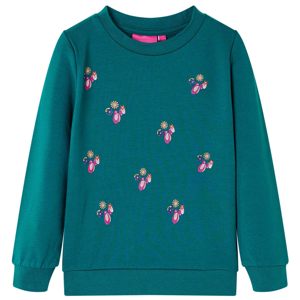 VidaXL Pull enfant 116 vert foncé