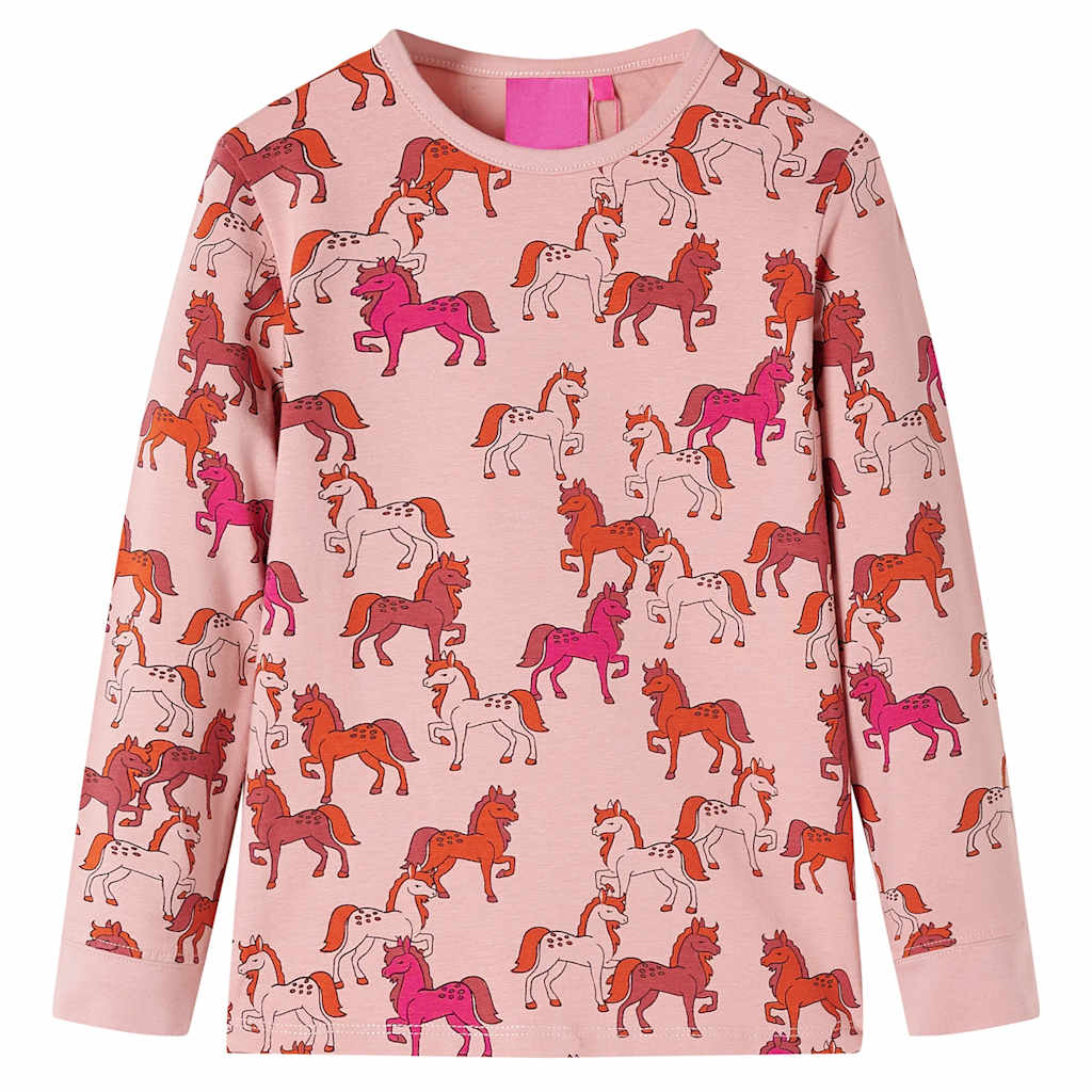 VidaXL Pyjama enfant à manches longues 92 rose clair