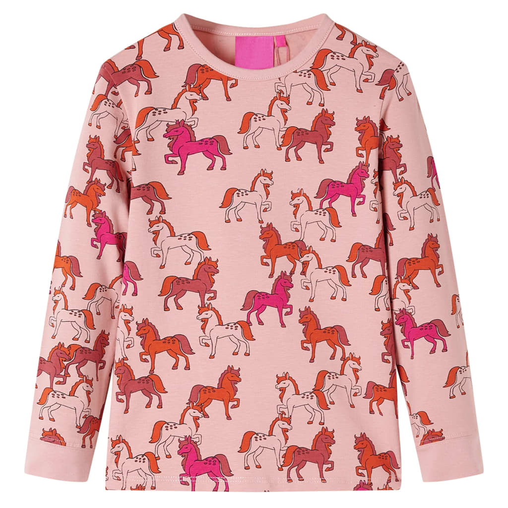 VidaXL Pyjama enfant à manches longues 116 rose clair