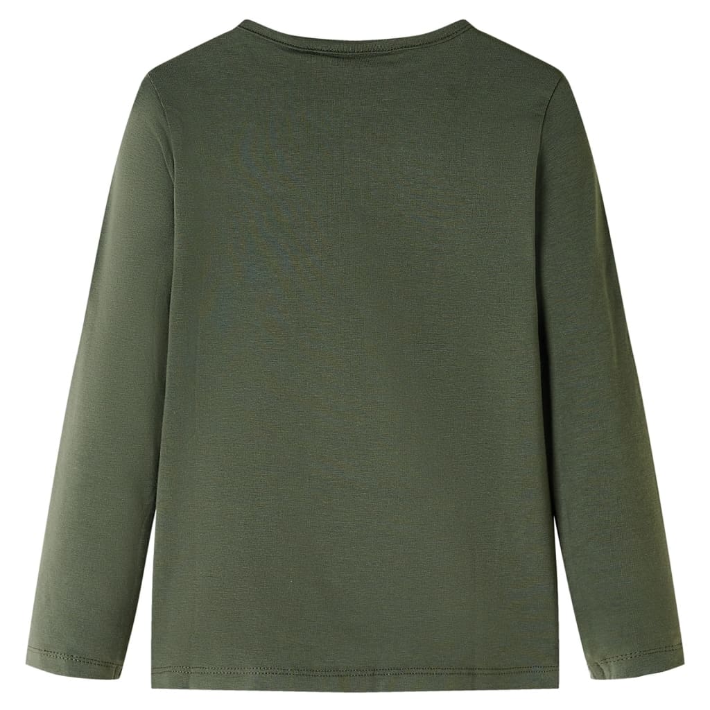 VidaXL Chemise enfant à manches longues 128 kaki