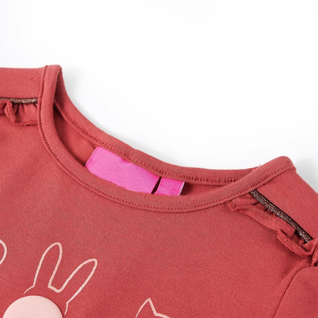 VidaXL Chemise enfant à manches longues 104 rose marron