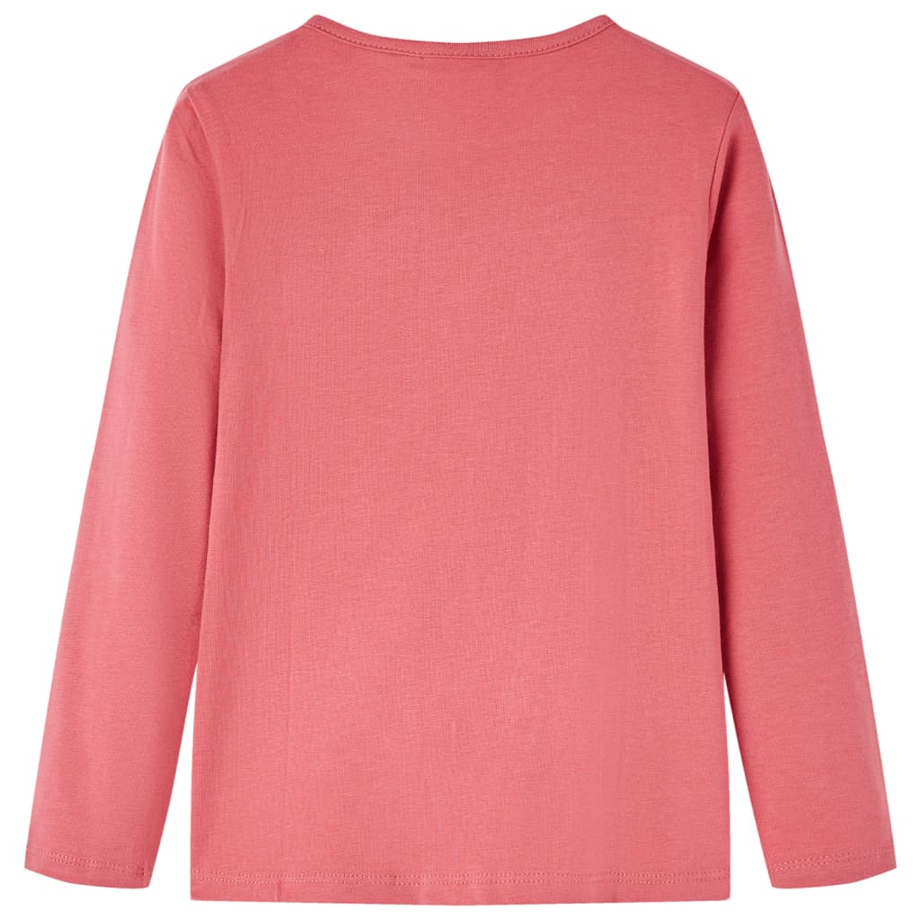 VidaXL Chemise enfant à manches longues 128 vieux rose