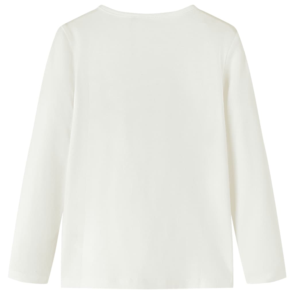 VidaXL Chemise enfant à manches longues 128 écru