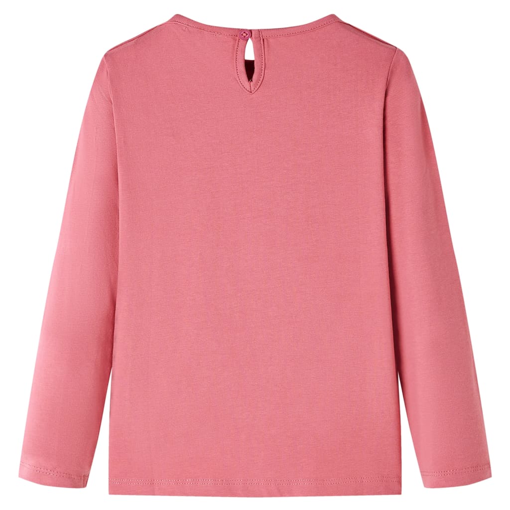 VidaXL Chemise enfant à manches longues 92 vieux rose