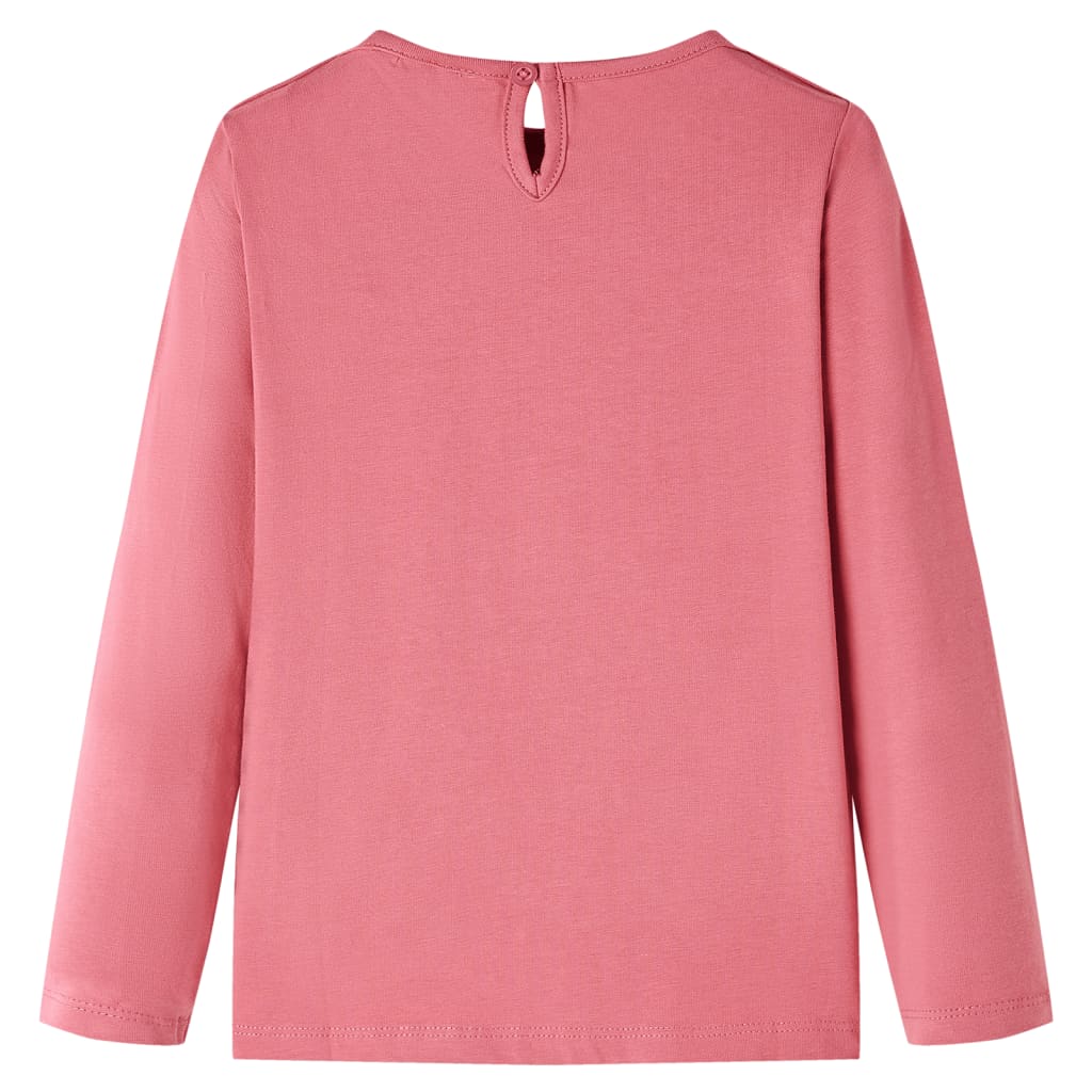 VidaXL Chemise enfant à manches longues 128 vieux rose