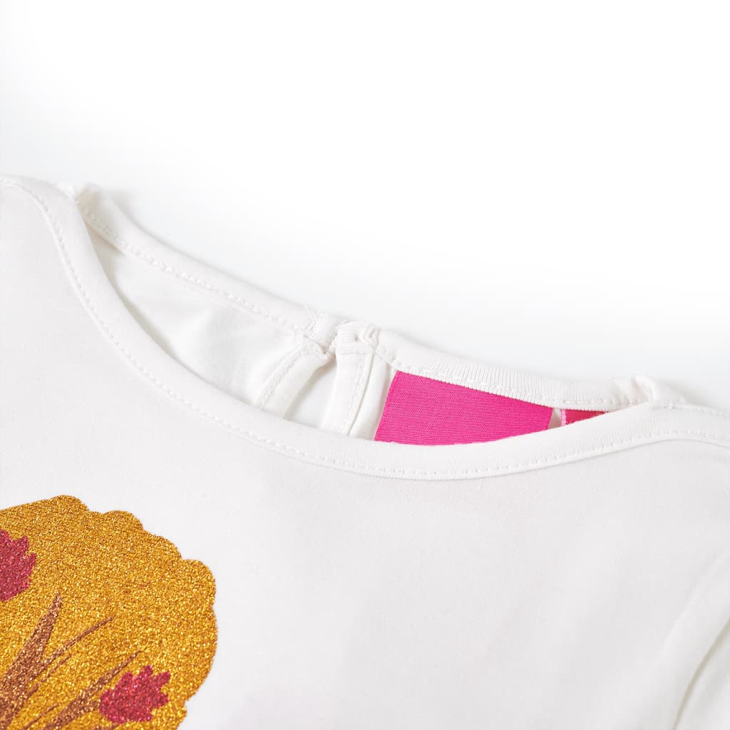 VidaXL Chemise enfant à manches longues 140 écru