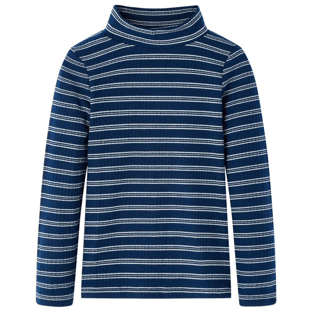 VidaXL Chemise enfant à manches longues 92 bleu marine