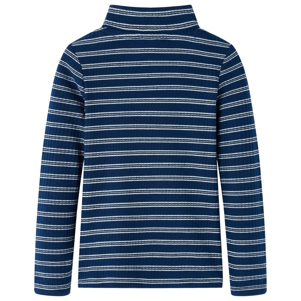 VidaXL Chemise enfant à manches longues 116 bleu marine
