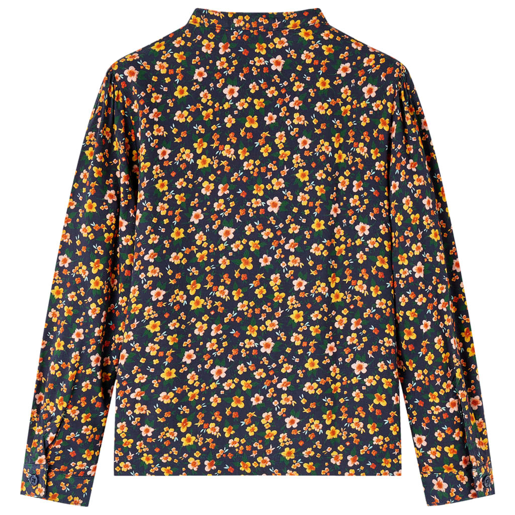 VidaXL Chemise enfant à col officier 92 bleu marine