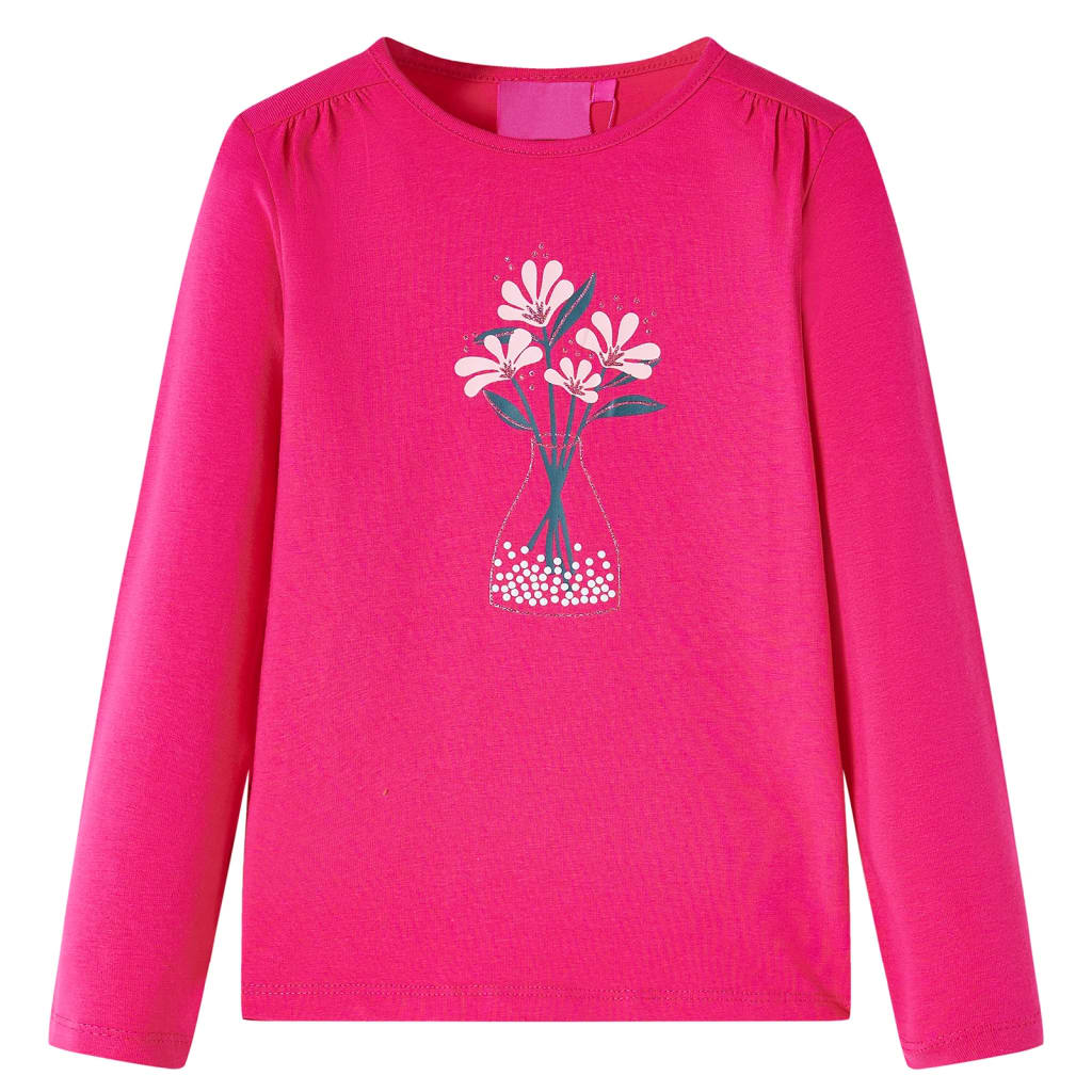 VidaXL Chemise enfant à manches longues 92 rose vif