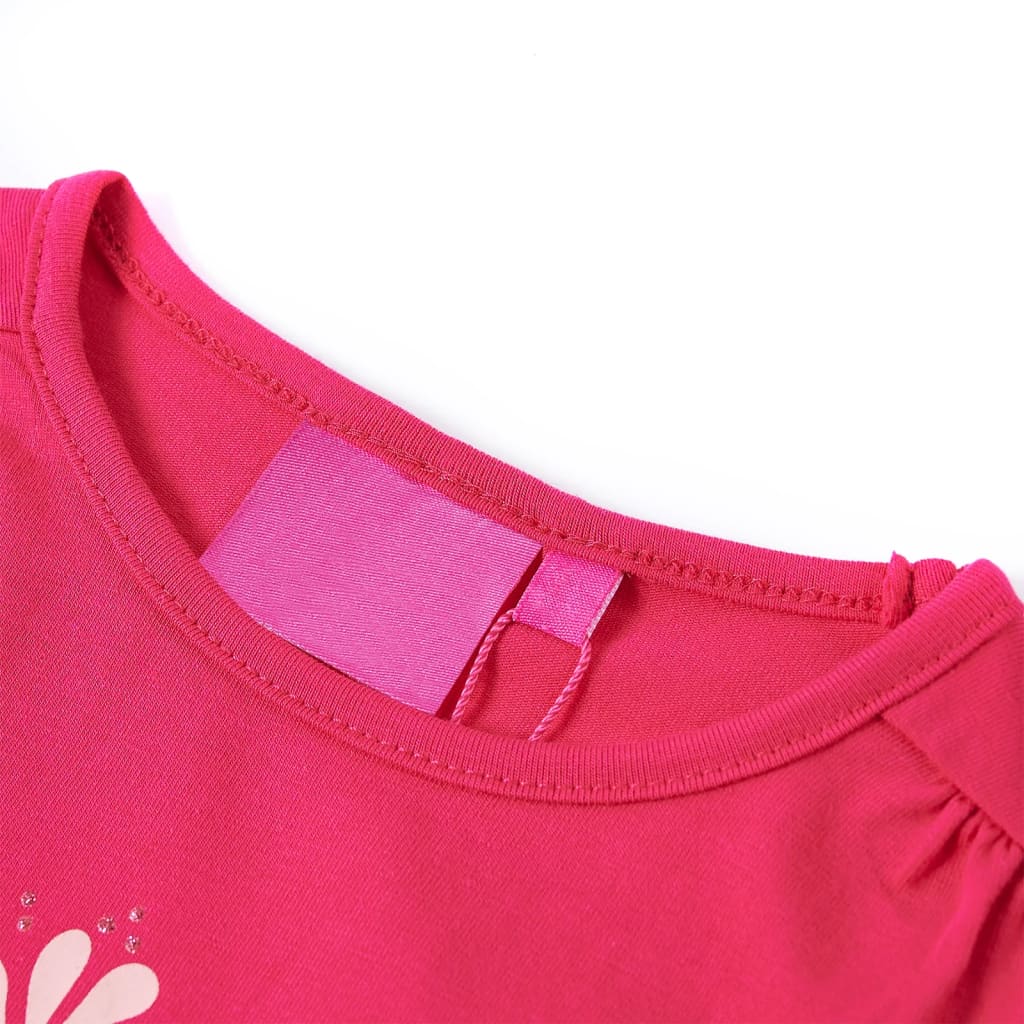 VidaXL Chemise enfant à manches longues 92 rose vif