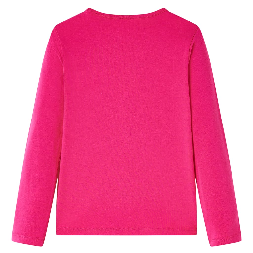 VidaXL Chemise enfant à manches longues 116 rose vif