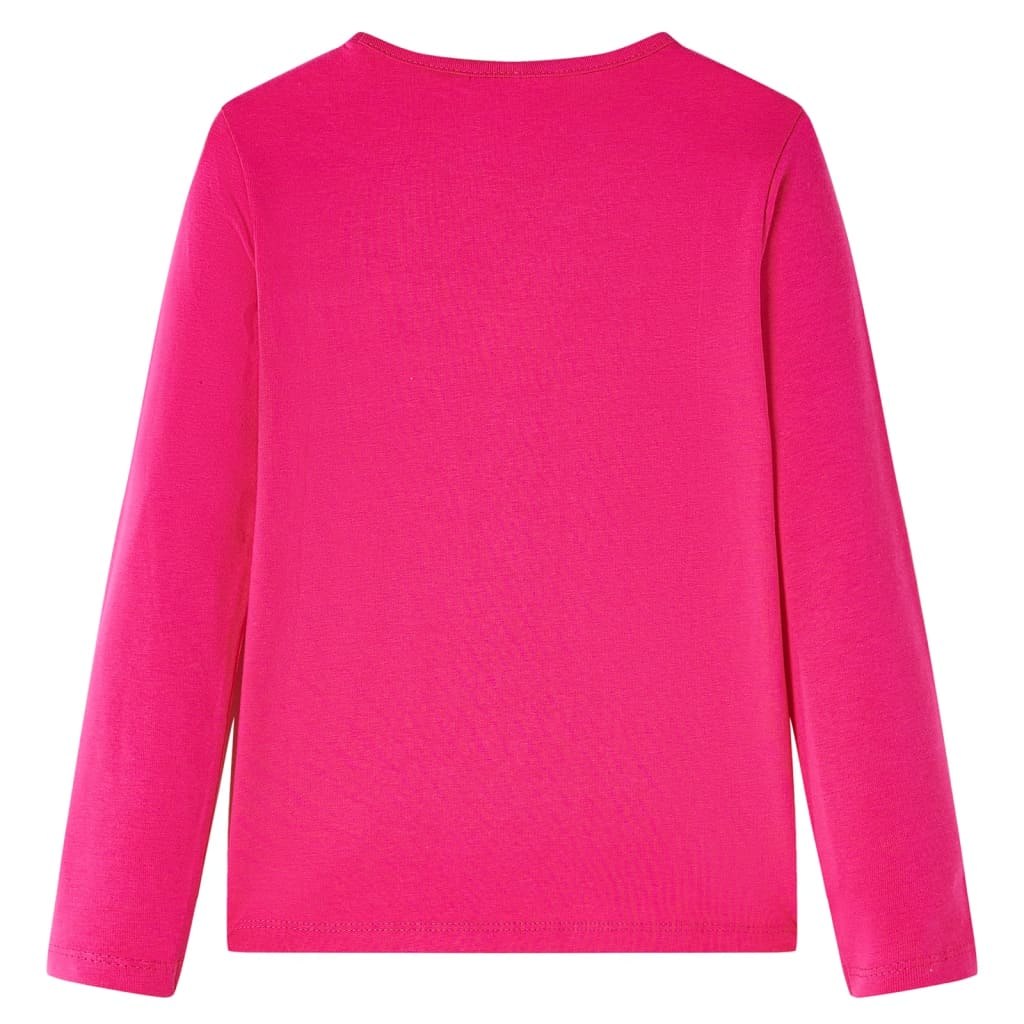 VidaXL Chemise enfant à manches longues 140 rose vif
