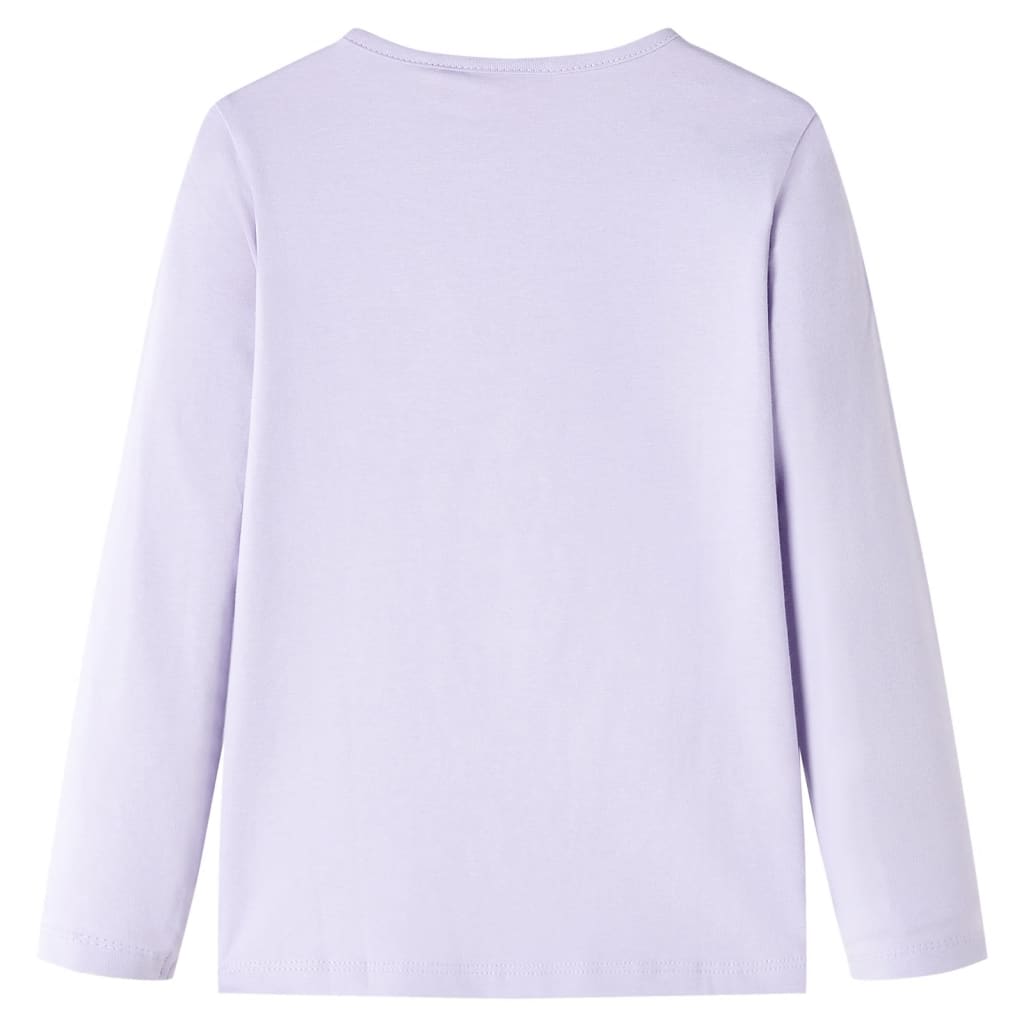 VidaXL Chemise enfant à manches longues 116 lilas clair