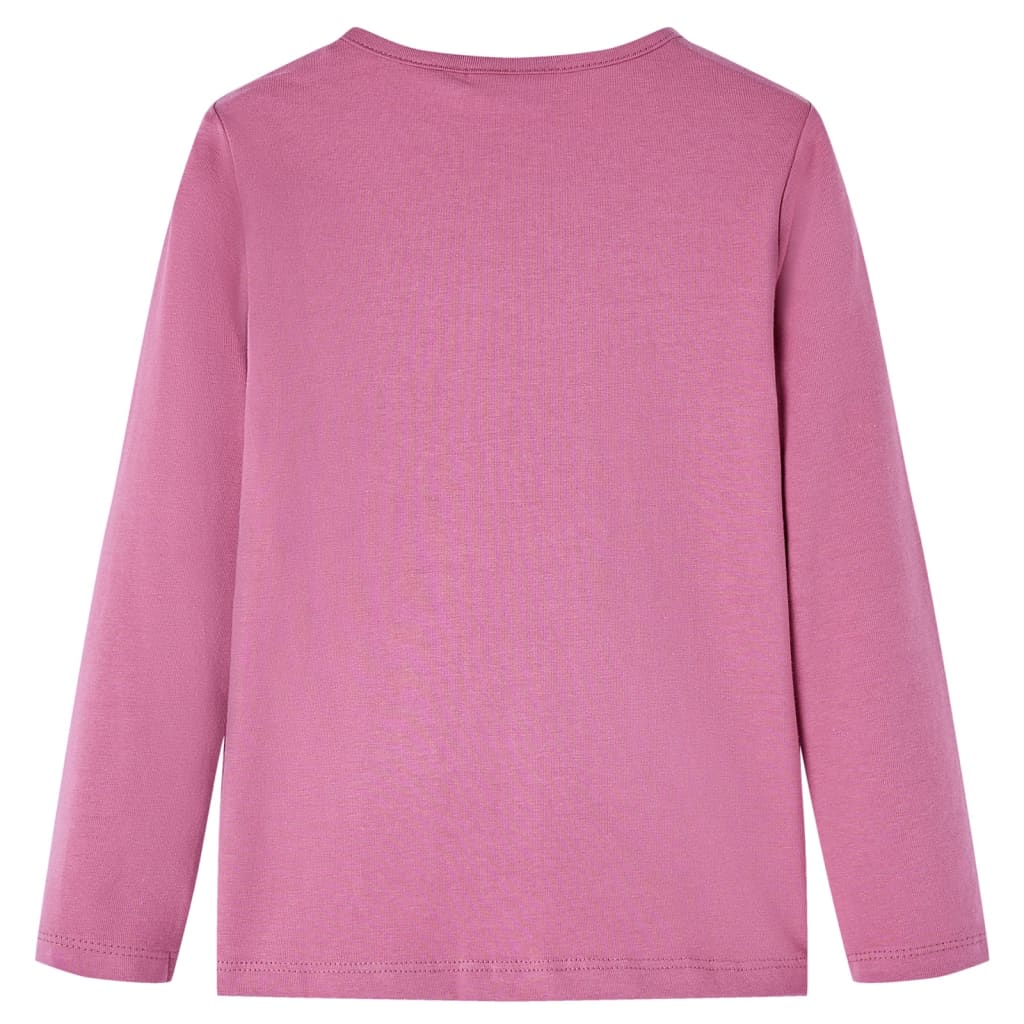 VidaXL Chemise enfant à manches longues 116 couleur framboise