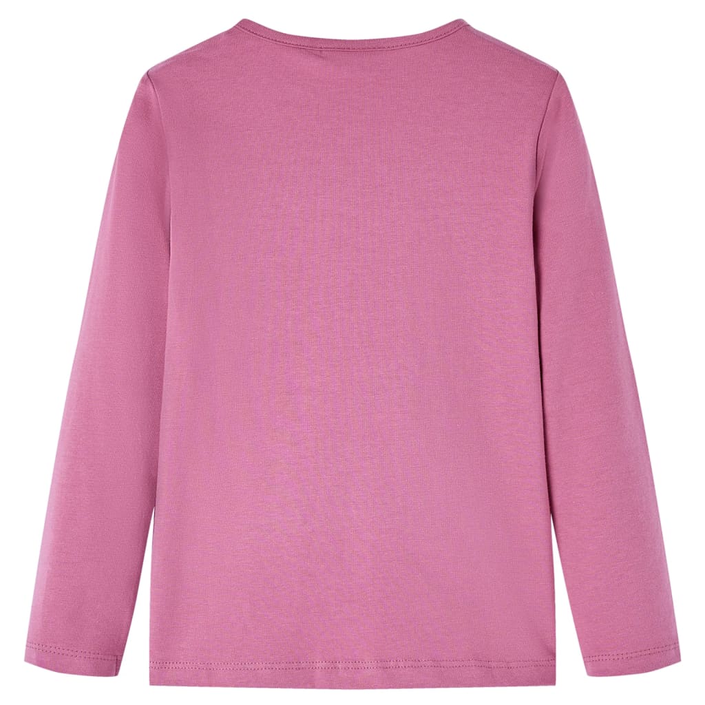 VidaXL Chemise enfant à manches longues 128 couleur framboise
