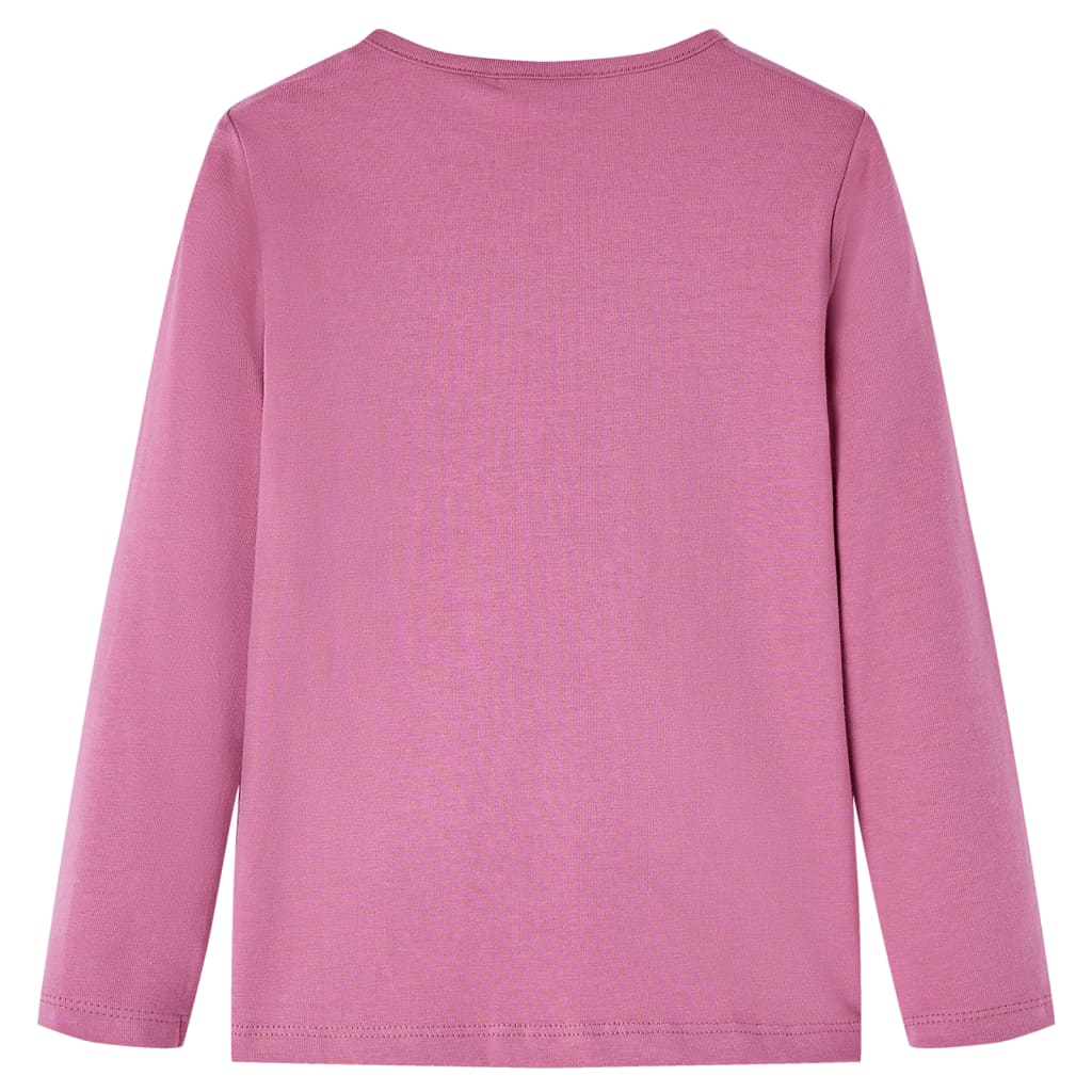 VidaXL Chemise enfant à manches longues 140 couleur framboise