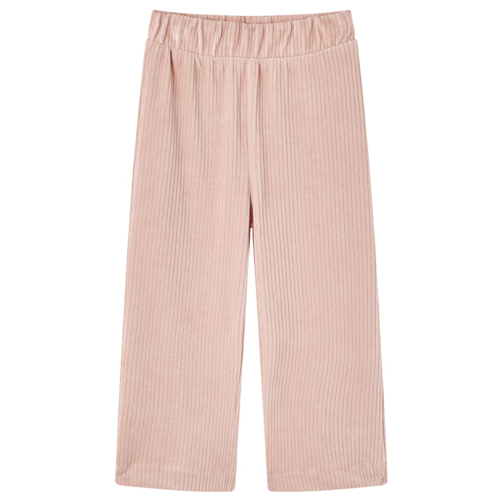 VidaXL Pantalon enfant 104 velours côtelé Rose clair