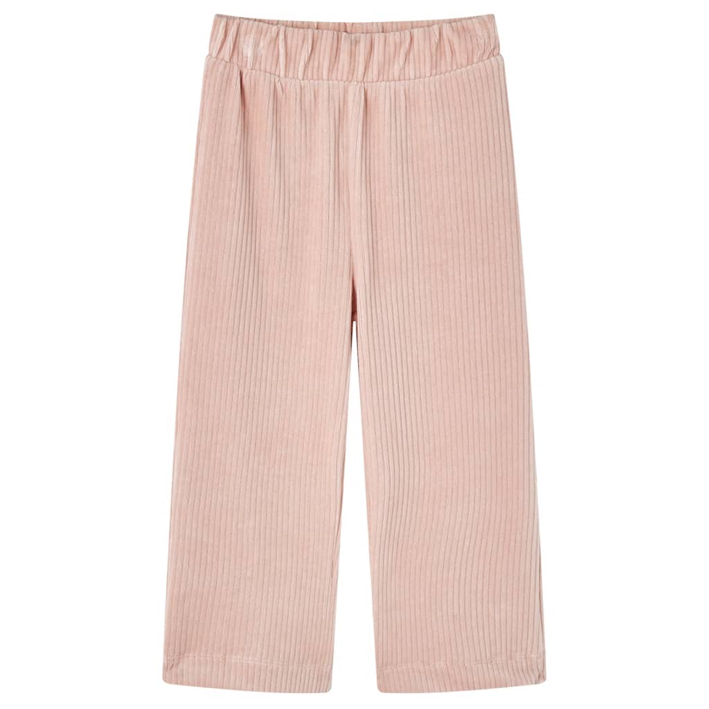 VidaXL Pantalon enfant 116 velours côtelé Rose clair