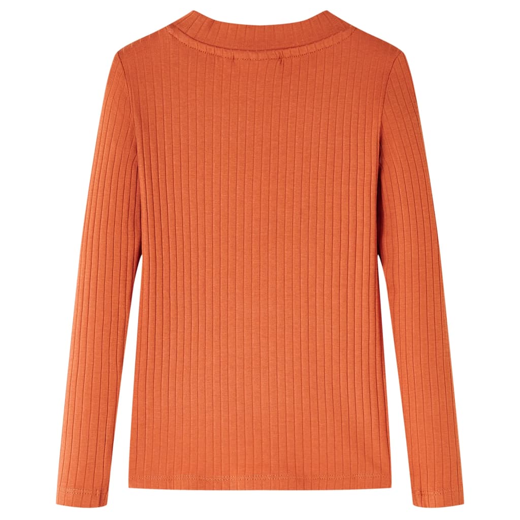 VidaXL Chemise enfant à manches longues 104 orange-marron