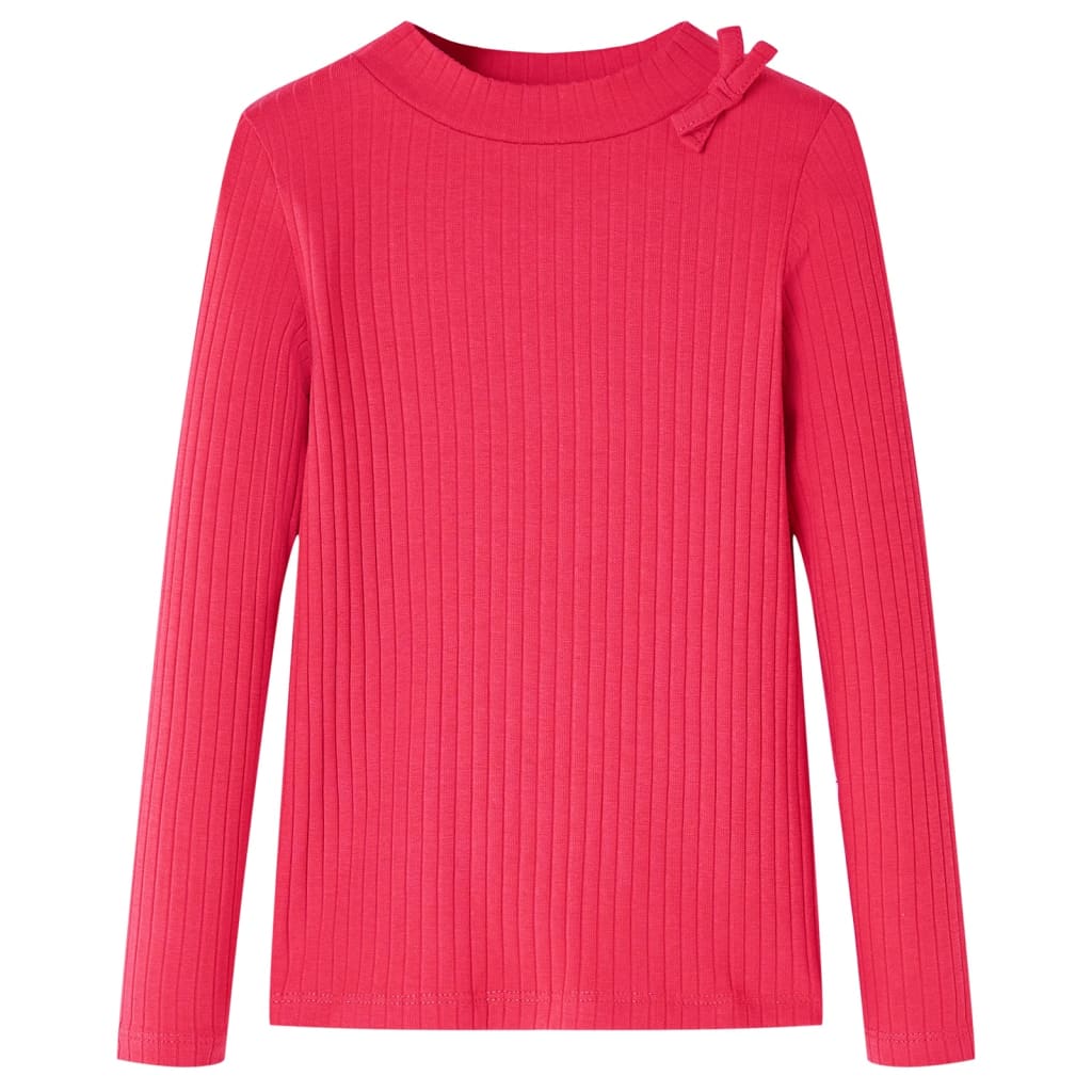 VidaXL Chemise enfant à manches longues 128 rose vif