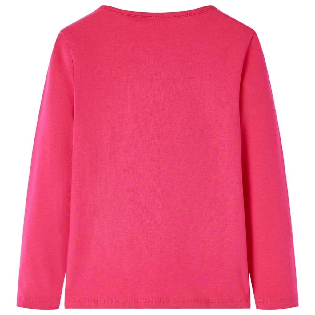 VidaXL Chemise enfant à manches longues 104 rose vif
