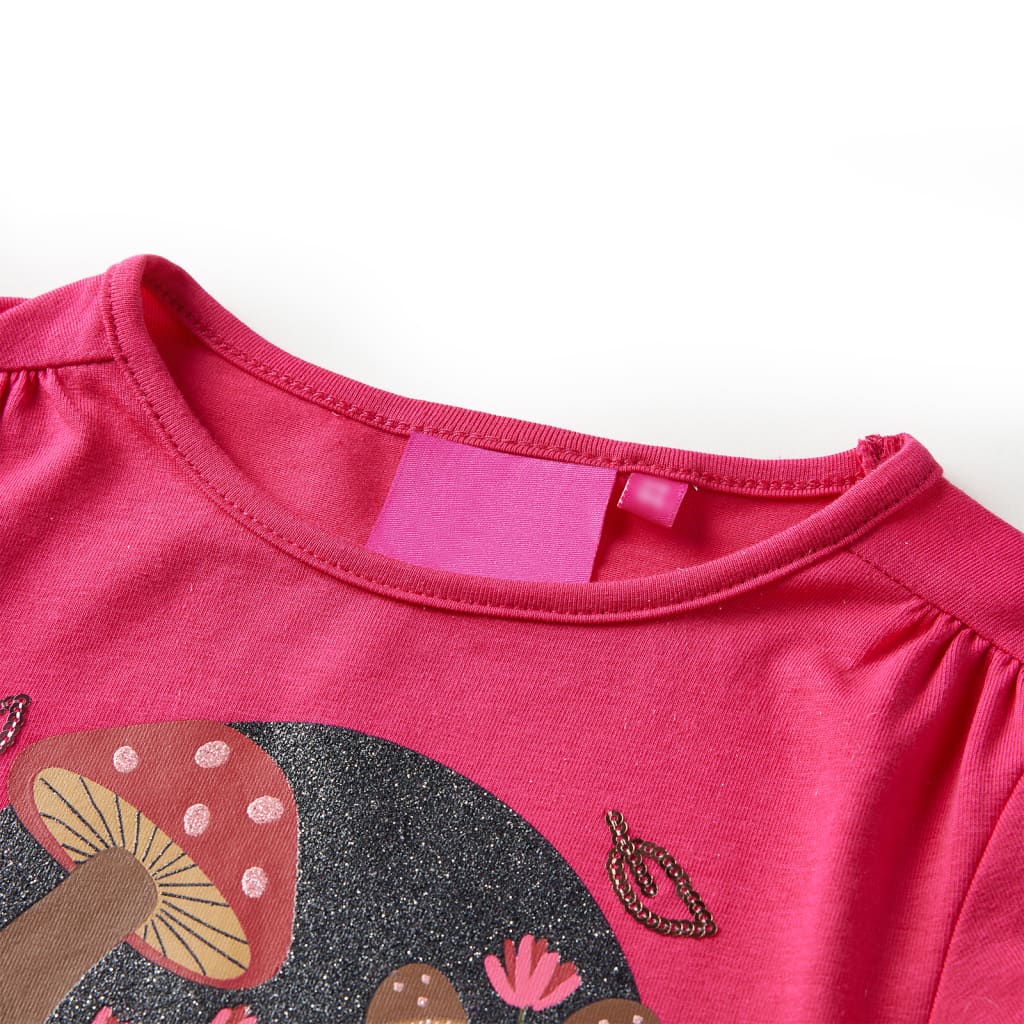 VidaXL Chemise enfant à manches longues 116 rose vif