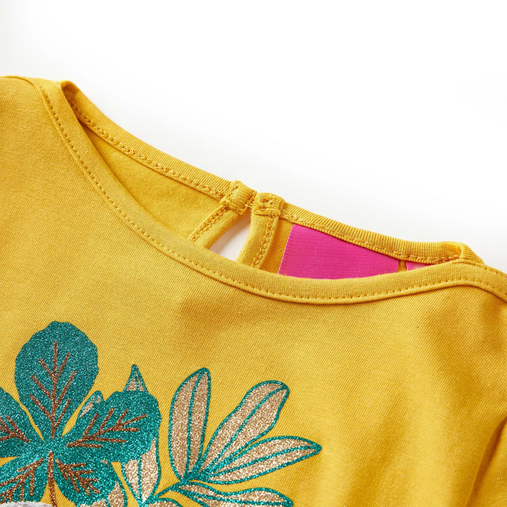 VidaXL Chemise enfant à manches longues 140 ocre