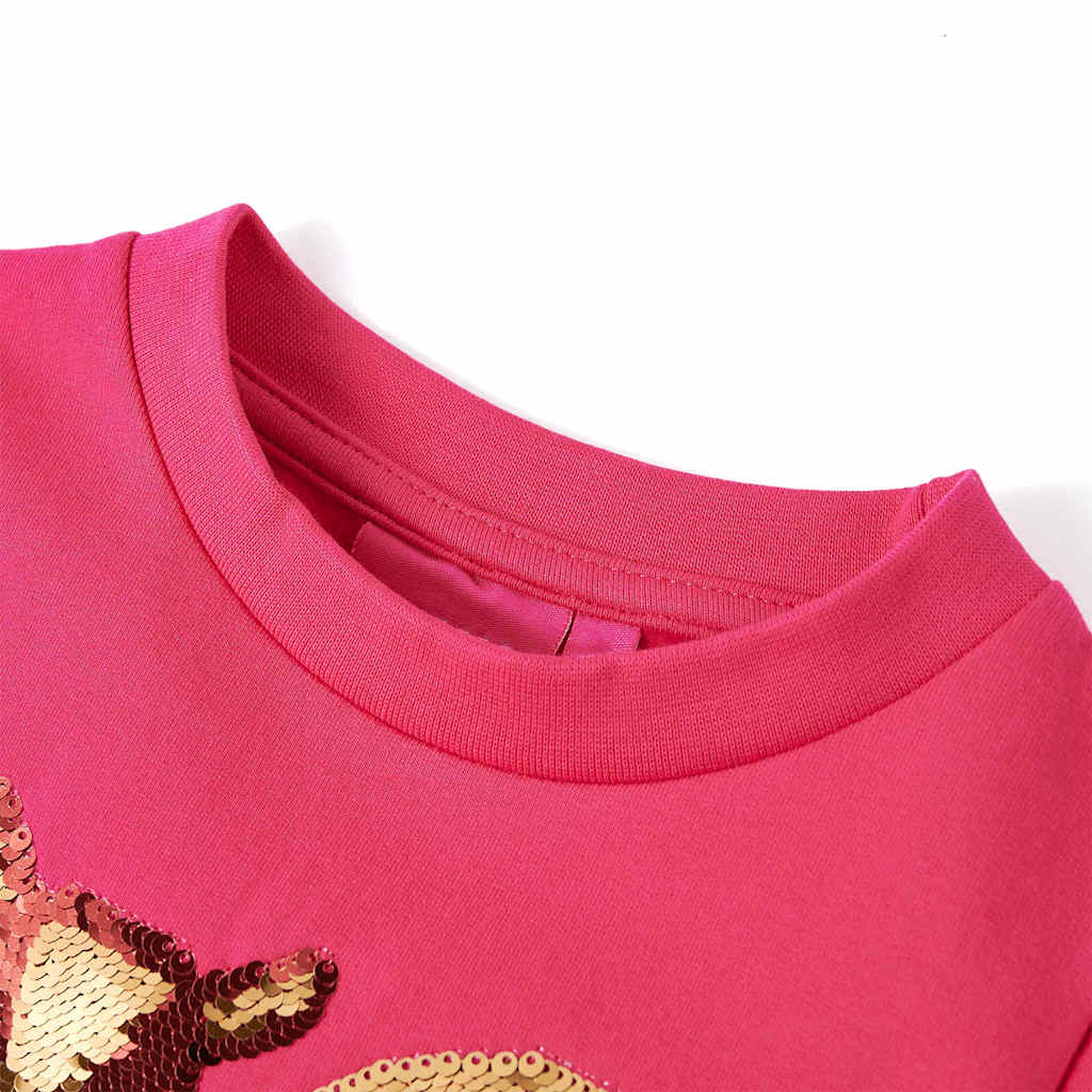 VidaXL Pull enfant 116 rose vif