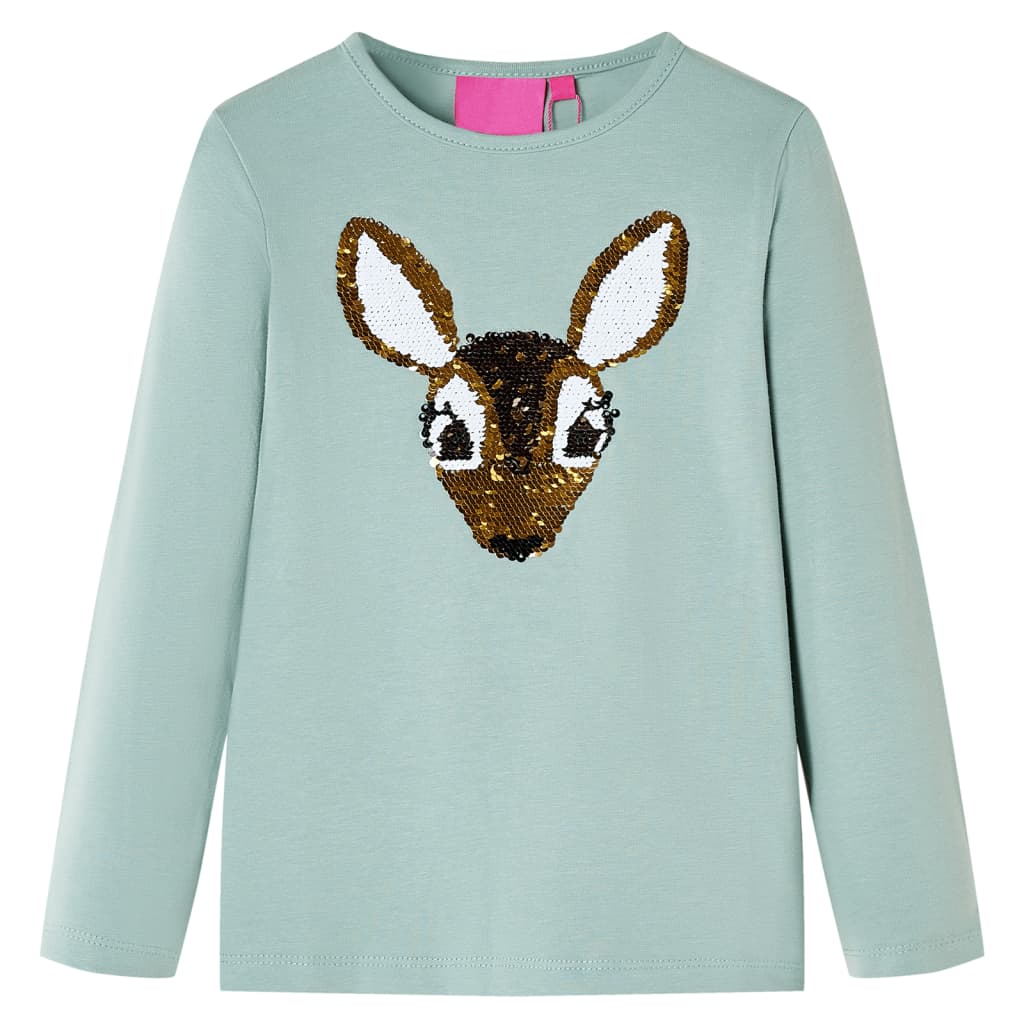 VidaXL Chemise enfant à manches longues 92 menthe moyenne